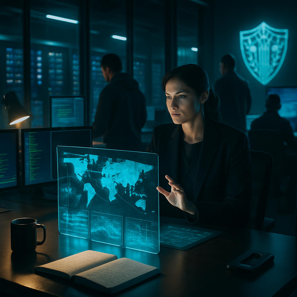 Portrait of senior security engineer